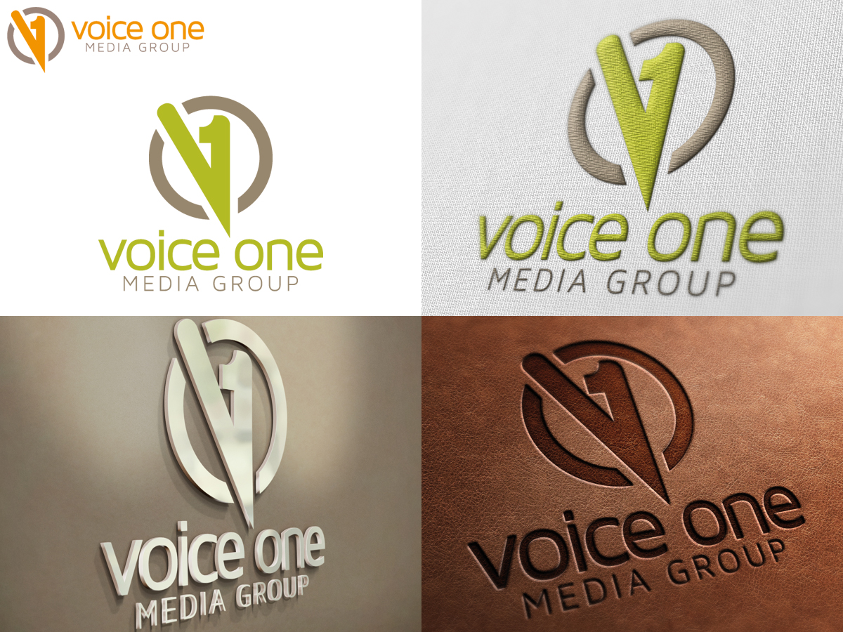 Logo Design by MIM design for Voice One Media Group | Design #1507521