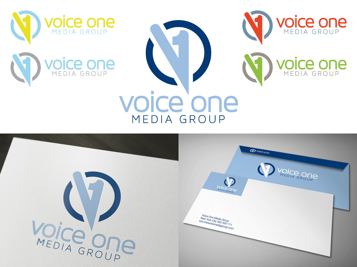 Logo Design by MIM design for Voice One Media Group | Design #1514987