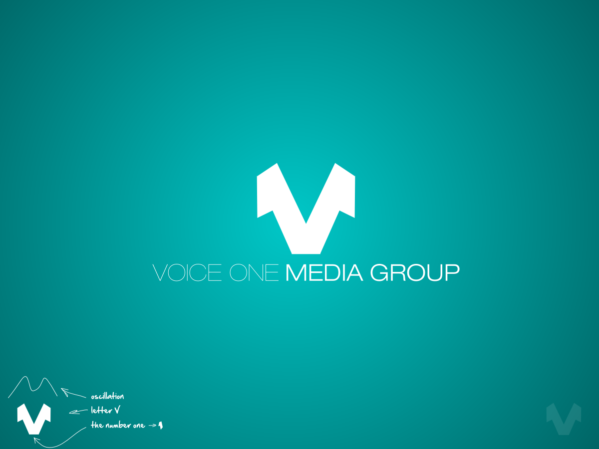 Diseño de Logo por mo0x para Voice One Media Group | Diseño #1523482