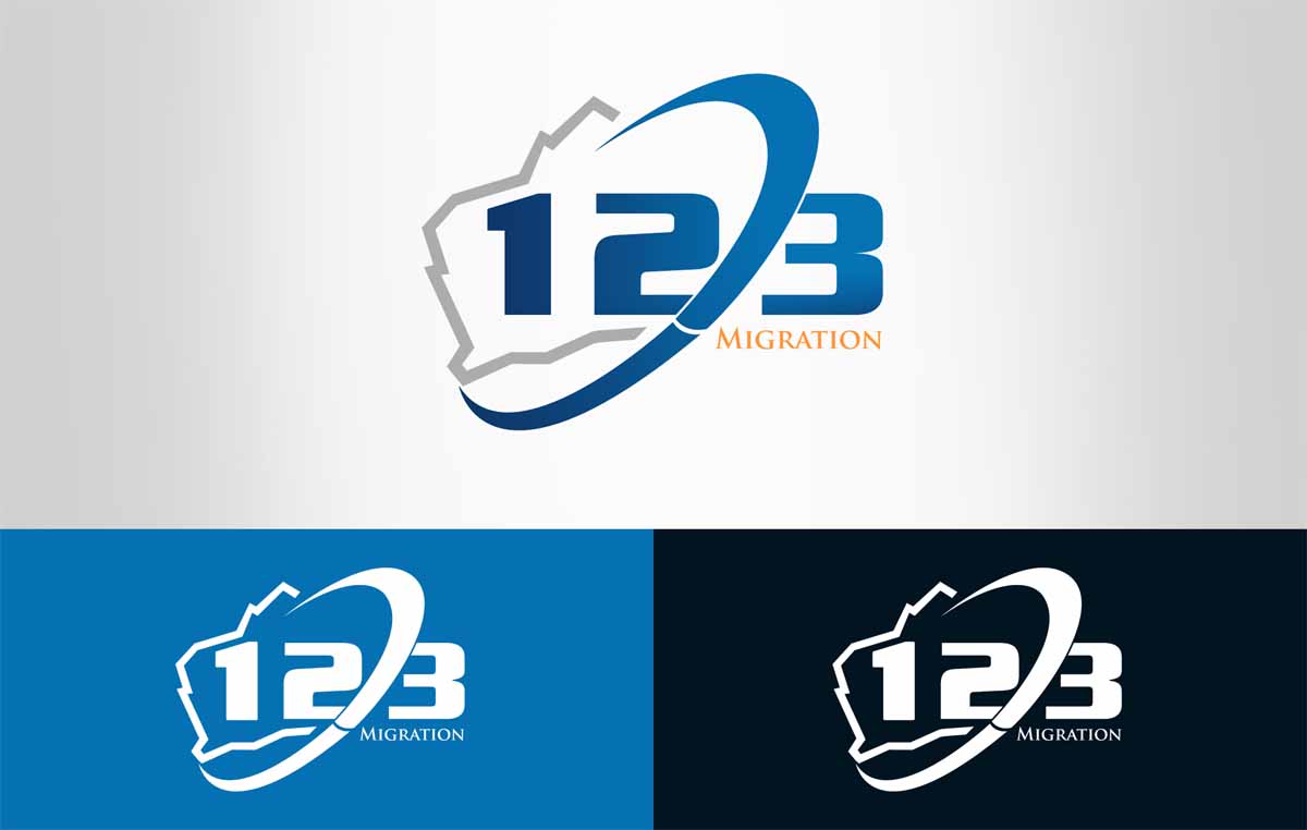 Logo Design by LOgo_M@niac for 123 Migration Pty Ltd | Design #4713656