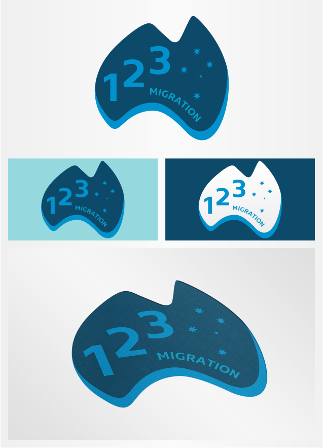 Logo-Design von artsterdam für 123 Migration Pty Ltd | Design #4729352