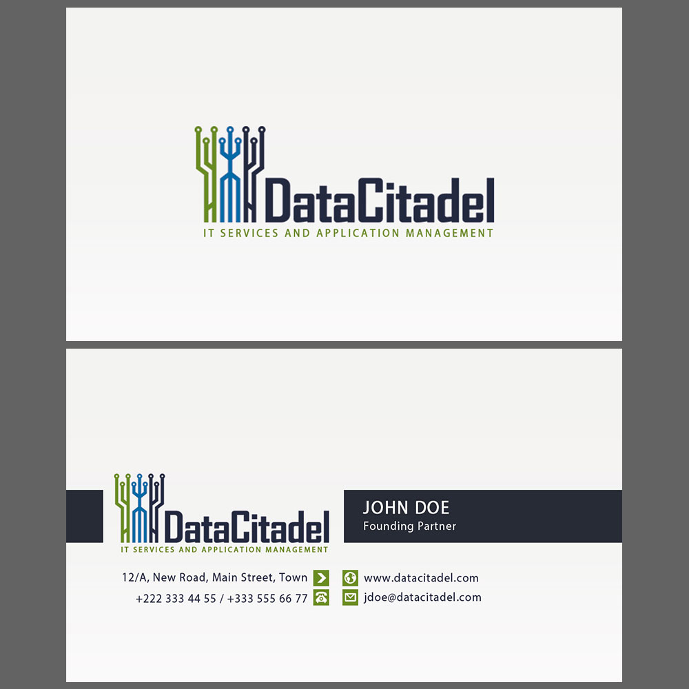Business Card Design by albuscorvina for Data Citadel, LLC | Design #4778686