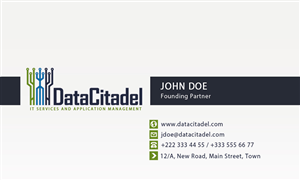 Business Card Design by albuscorvina for Data Citadel, LLC | Design #4779076