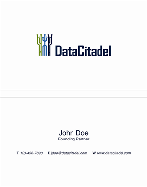 Business Card Design by MinYan for Data Citadel, LLC | Design: #4778581