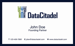 Business Card Design by MinYan for Data Citadel, LLC | Design: #4785854