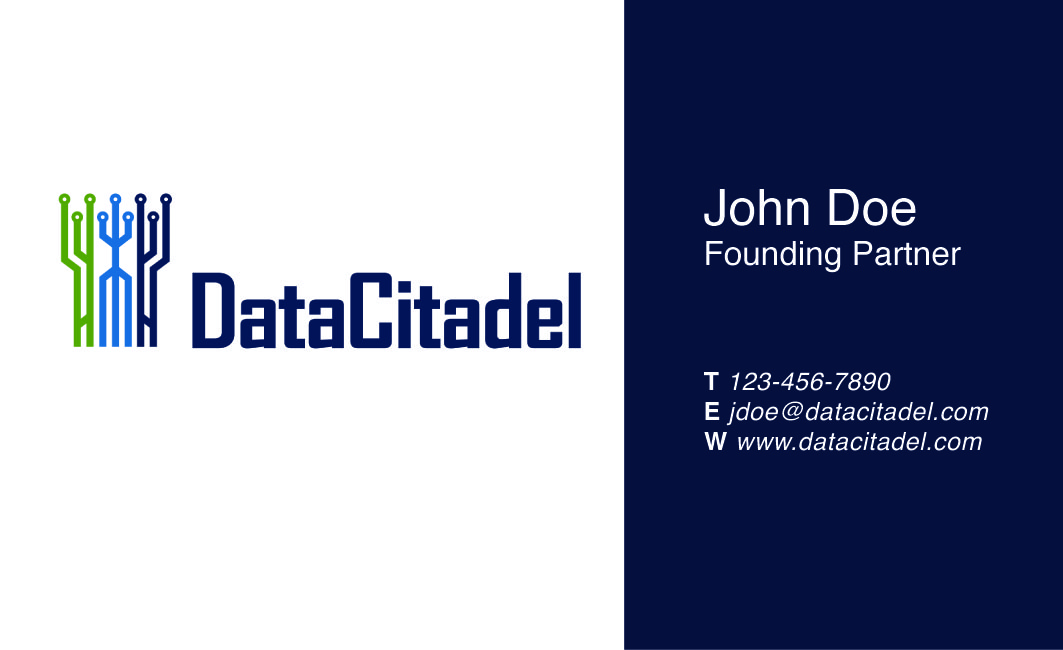 Business Card Design by MinYan for Data Citadel, LLC | Design #4785868