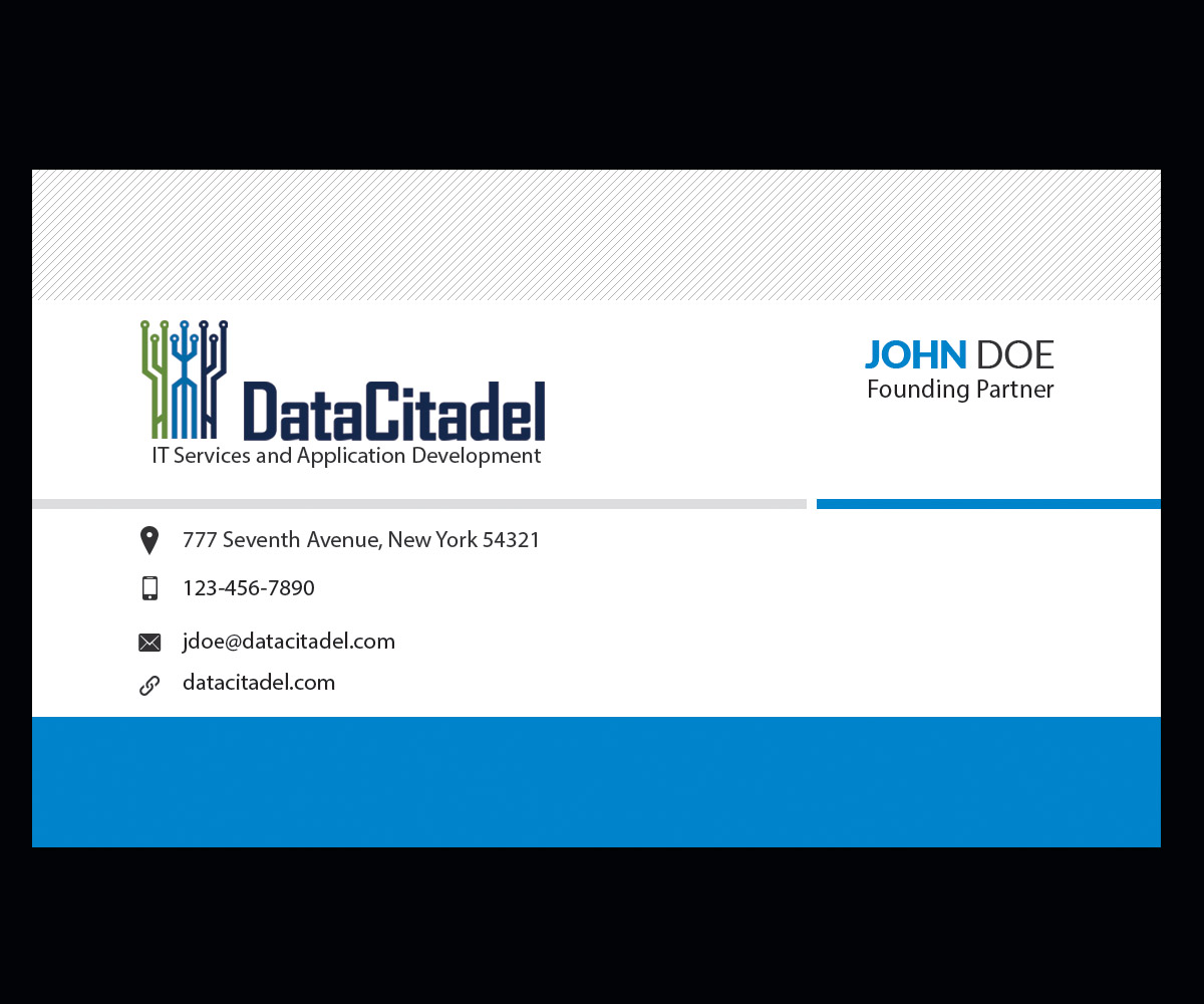 Business Card Design by snowymasterdesigns for Data Citadel, LLC | Design #4778937