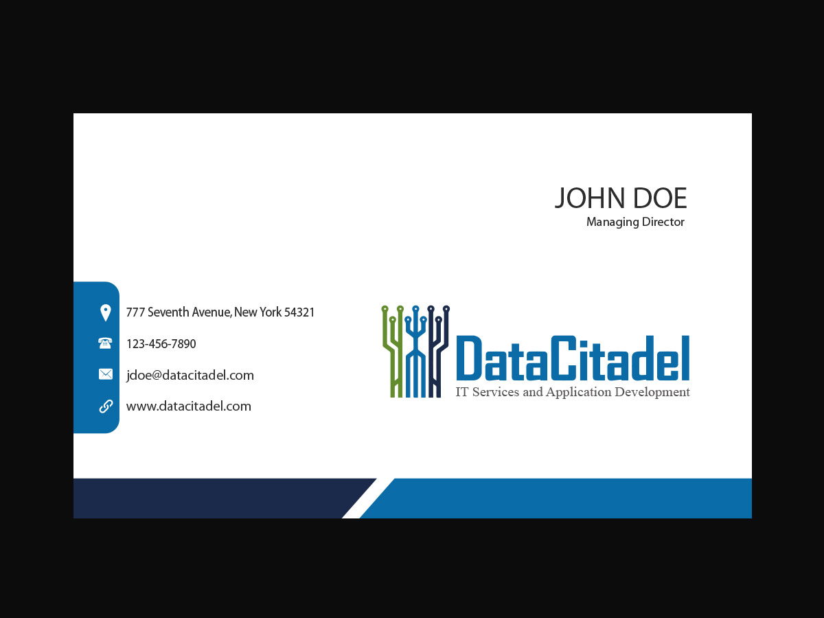 Business Card Design by snowymasterdesigns for Data Citadel, LLC | Design #4779221