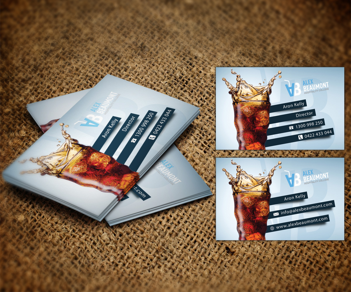 Diseño de Tarjeta de Presentación por bmaverick para Alex Beaumont Hospitality College | Diseño #1392872