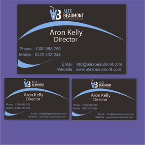 Business Card Design by Jahangir-Jk for Alex Beaumont Hospitality College | Design: #1431593