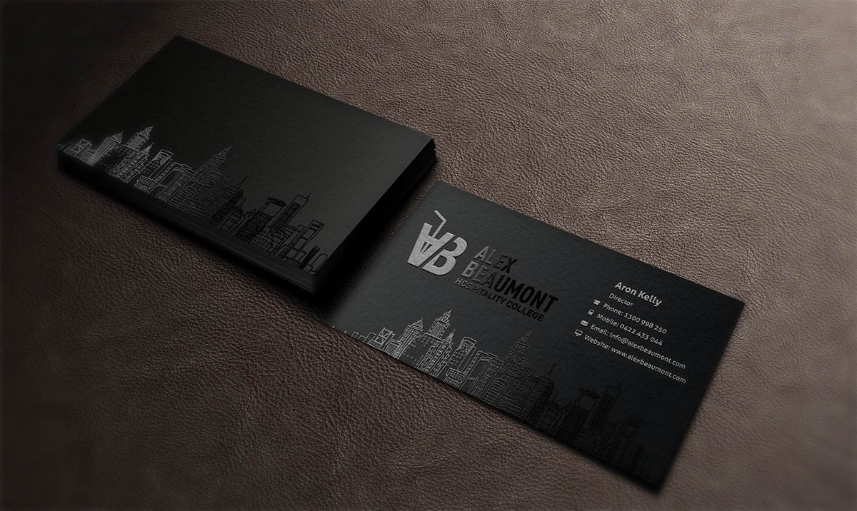 Design de Carte de Visite par Primer pour Alex Beaumont Hospitality College | Design #1683007