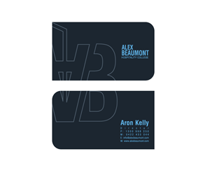 Business Card Design by GliderGraphx for Alex Beaumont Hospitality College | Design: #1337534