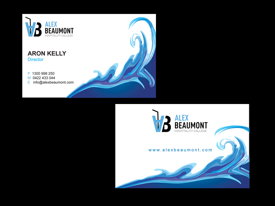 Diseño de Tarjeta de Presentación por whitepaper para Alex Beaumont Hospitality College | Diseño #1418770