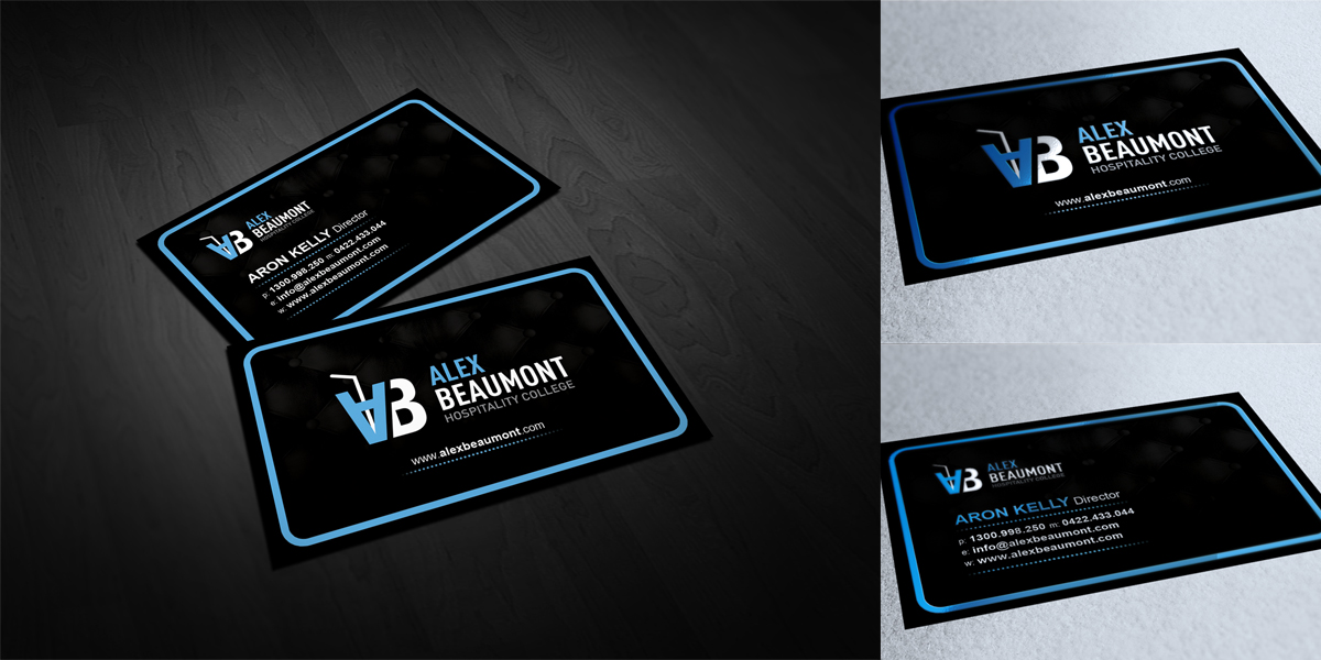 Design de Carte de Visite par diRtY.EMM pour Alex Beaumont Hospitality College | Design #1337052