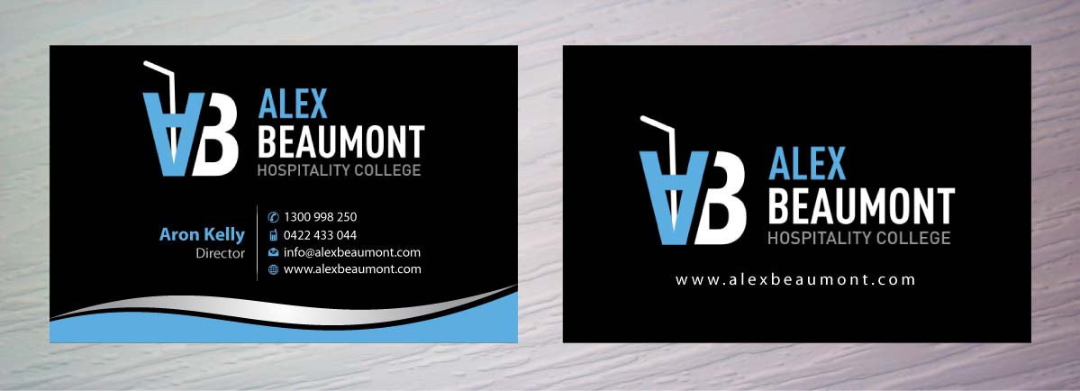 Visitenkarten-Design von Sbss für Alex Beaumont Hospitality College | Design #1337657
