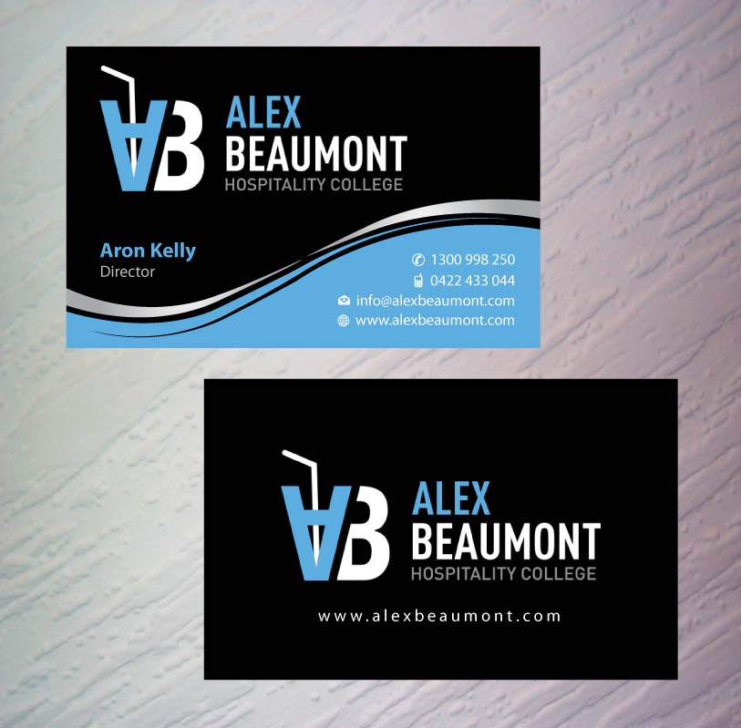Visitenkarten-Design von Sbss für Alex Beaumont Hospitality College | Design #1337659