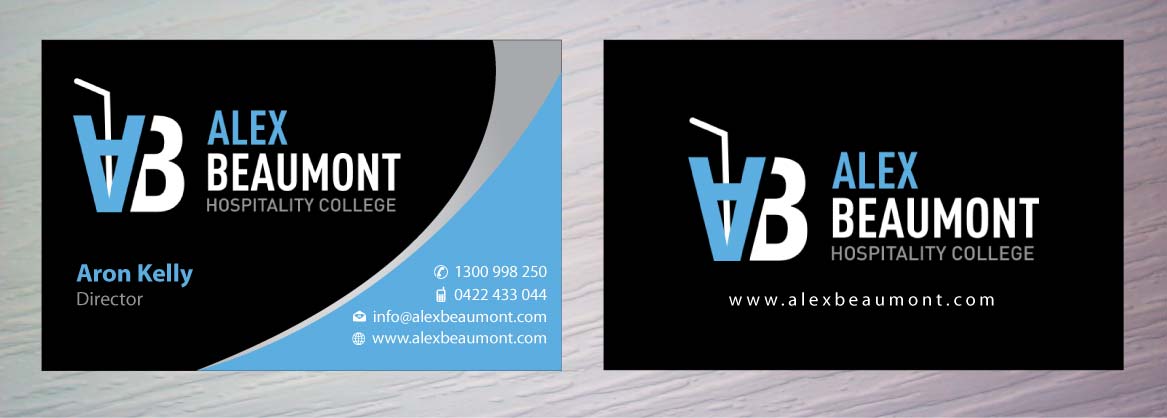 Visitenkarten-Design von Sbss für Alex Beaumont Hospitality College | Design #1337660