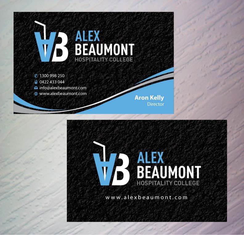 Diseño de Tarjeta de Presentación por Sbss para Alex Beaumont Hospitality College | Diseño #1337661