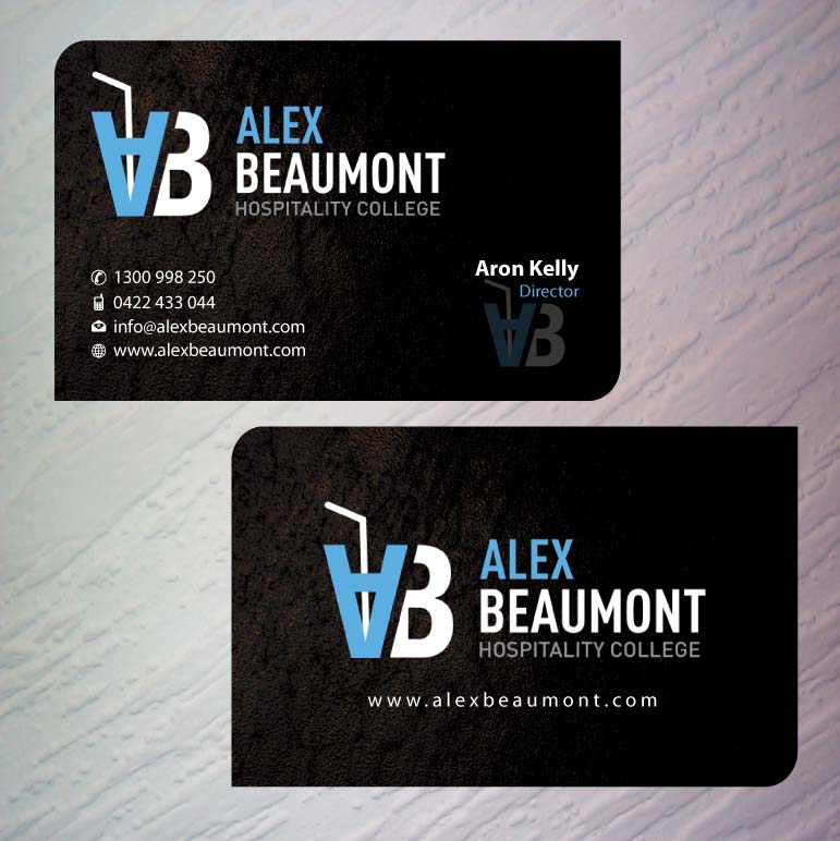 Visitenkarten-Design von Sbss für Alex Beaumont Hospitality College | Design #1337662
