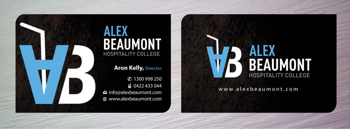 Diseño de Tarjeta de Presentación por Sbss para Alex Beaumont Hospitality College | Diseño #1337663