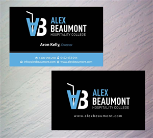 Visitenkarten-Design von Sbss für Alex Beaumont Hospitality College | Design: #1337674