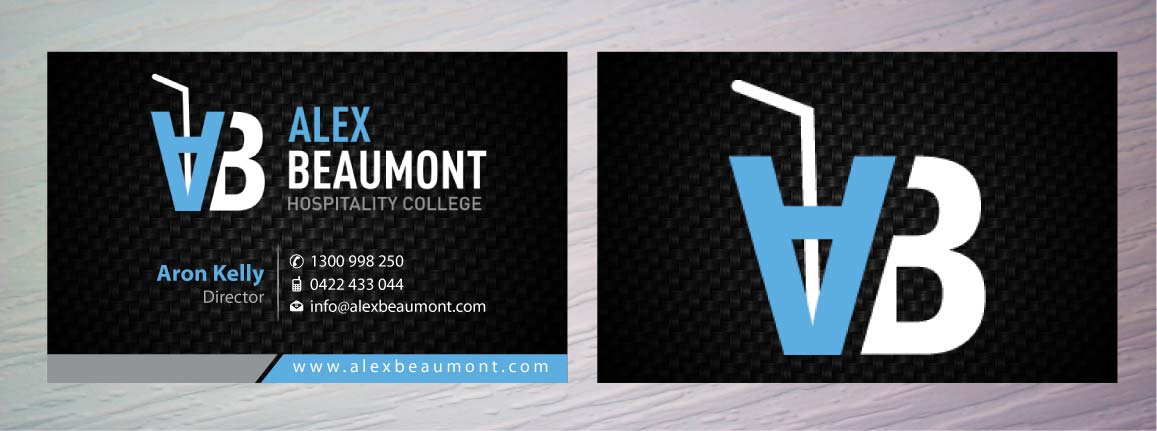 Business Card Design by Sbss for Alex Beaumont Hospitality College | Design #1337675