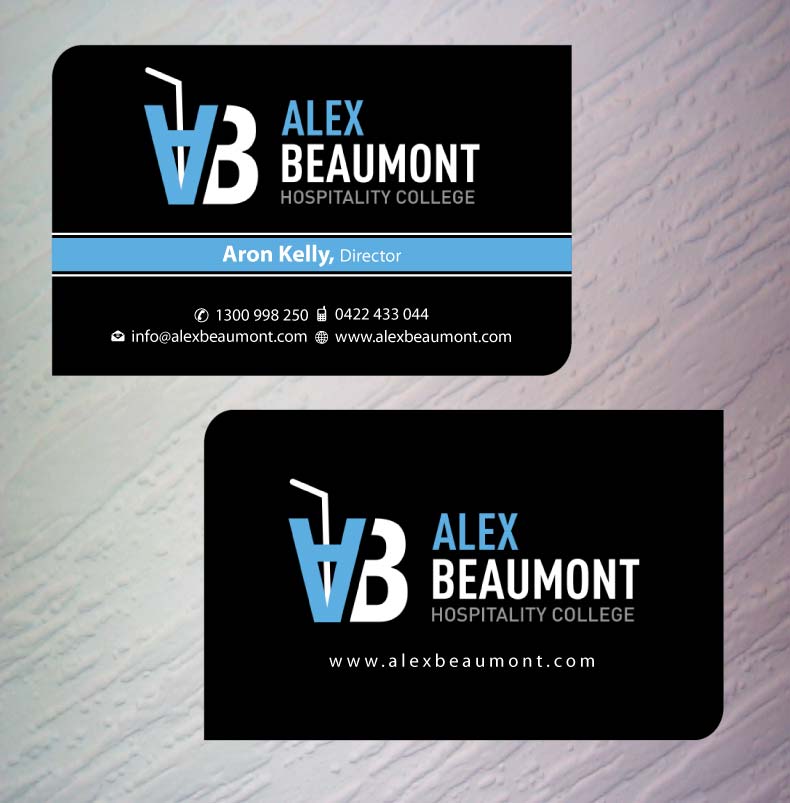 Diseño de Tarjeta de Presentación por Sbss para Alex Beaumont Hospitality College | Diseño #1337677