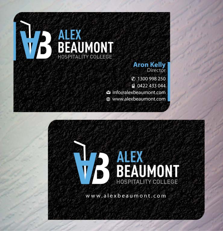 Diseño de Tarjeta de Presentación por Sbss para Alex Beaumont Hospitality College | Diseño #1337686