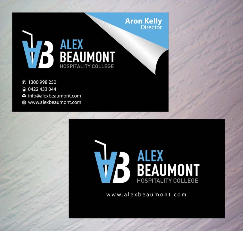 Visitenkarten-Design von Sbss für Alex Beaumont Hospitality College | Design #1337688