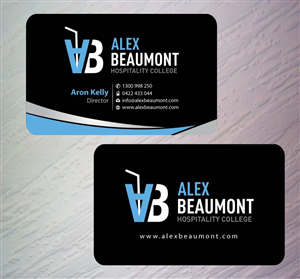 Visitenkarten-Design von Sbss für Alex Beaumont Hospitality College | Design: #1337692