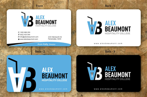 Visitenkarten-Design von Sbss für Alex Beaumont Hospitality College | Design: #1338992