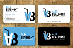 Visitenkarten-Design von Sbss für Alex Beaumont Hospitality College | Design: #1338994