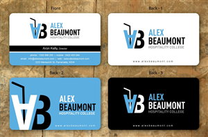 Visitenkarten-Design von Sbss für Alex Beaumont Hospitality College | Design: #1338997