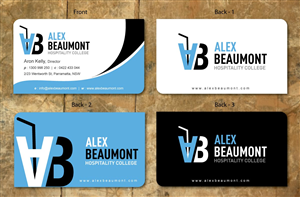 Visitenkarten-Design von Sbss für Alex Beaumont Hospitality College | Design: #1339006