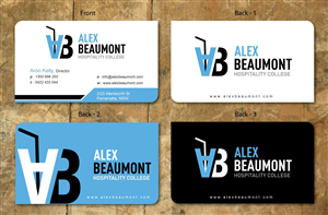 Visitenkarten-Design von Sbss für Alex Beaumont Hospitality College | Design: #1339009