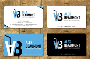Visitenkarten-Design von Sbss für Alex Beaumont Hospitality College | Design: #1339010