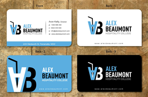 Visitenkarten-Design von Sbss für Alex Beaumont Hospitality College | Design: #1339014