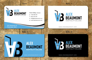 Visitenkarten-Design von Sbss für Alex Beaumont Hospitality College | Design: #1339016