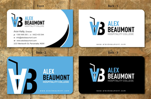 Visitenkarten-Design von Sbss für Alex Beaumont Hospitality College | Design: #1339019
