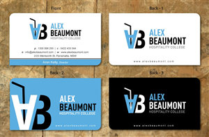 Visitenkarten-Design von Sbss für Alex Beaumont Hospitality College | Design: #1339024