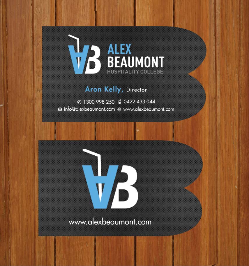 Business Card Design by Sbss for Alex Beaumont Hospitality College | Design #1339031