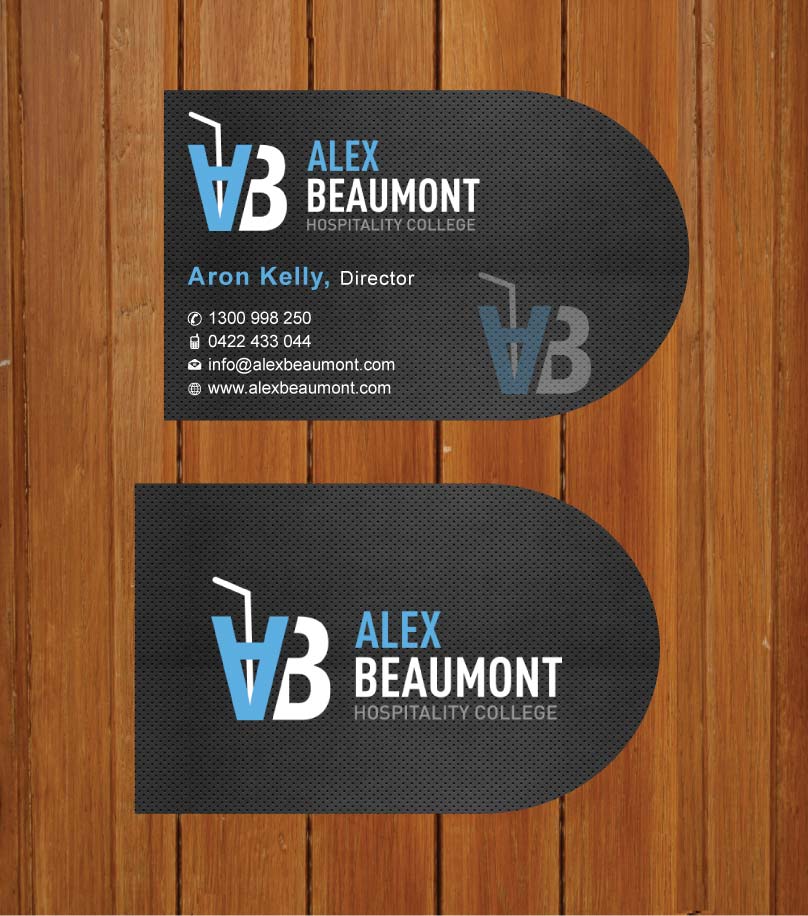 Business Card Design by Sbss for Alex Beaumont Hospitality College | Design #1339033