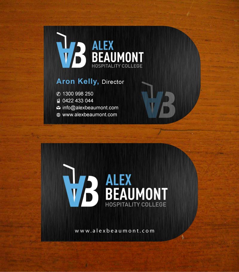Visitenkarten-Design von Sbss für Alex Beaumont Hospitality College | Design #1339034