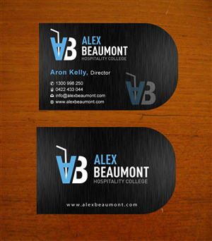 Business Card Design by Sbss for Alex Beaumont Hospitality College | Design: #1339034