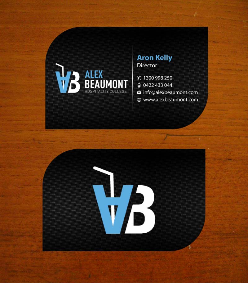Business Card Design by Sbss for Alex Beaumont Hospitality College | Design #1339035
