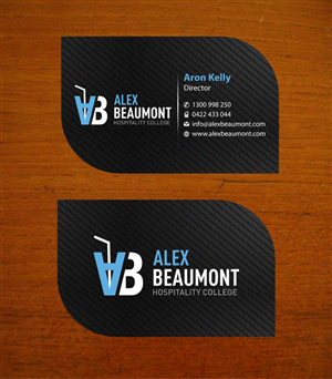 Business Card Design by Sbss for Alex Beaumont Hospitality College | Design: #1339037