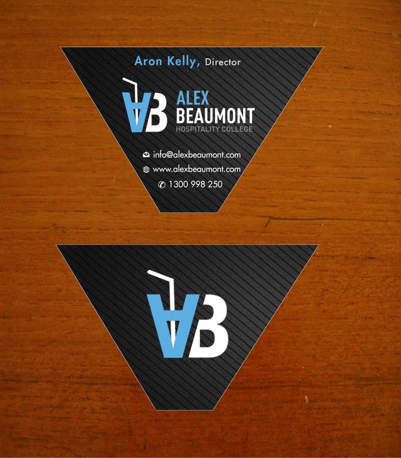 Business Card Design by Sbss for Alex Beaumont Hospitality College | Design #1339039