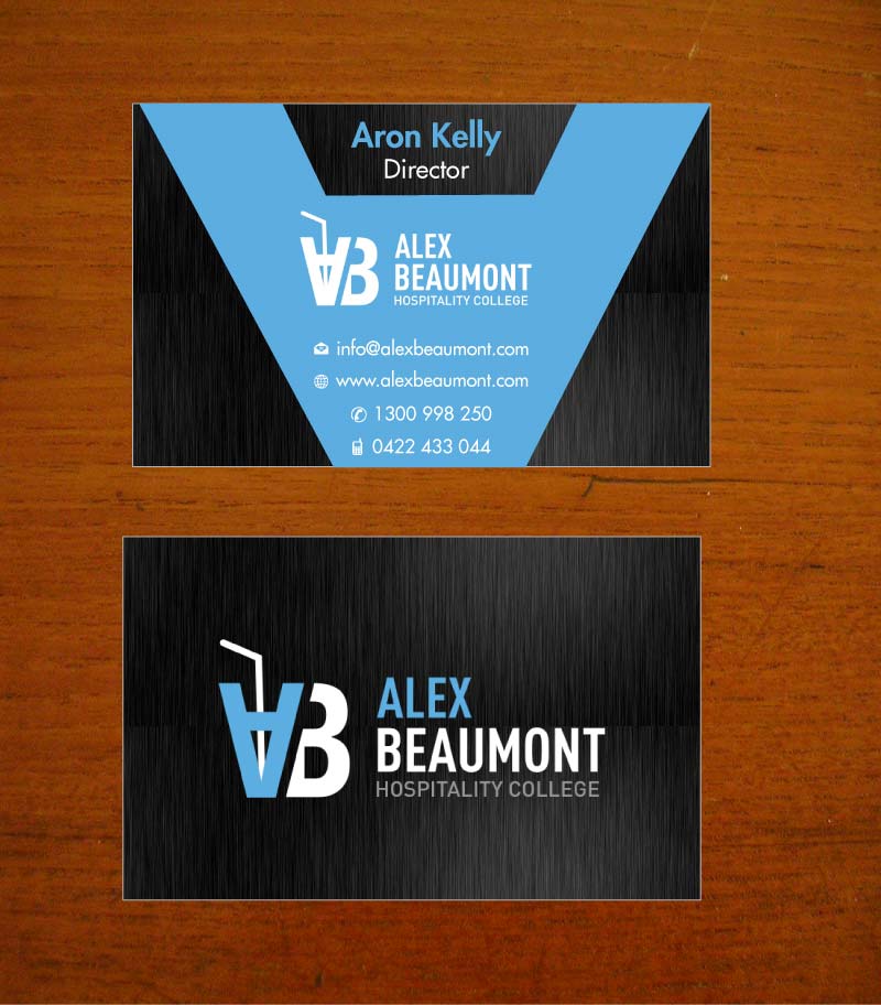 Visitenkarten-Design von Sbss für Alex Beaumont Hospitality College | Design #1339040