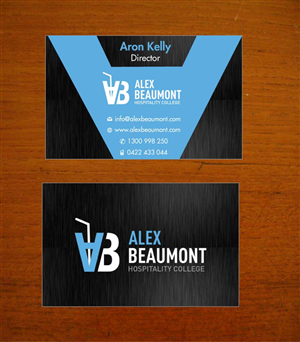 Business Card Design by Sbss for Alex Beaumont Hospitality College | Design: #1339040