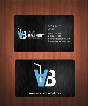 Business Card Design by Sbss for Alex Beaumont Hospitality College | Design: #1339041